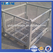 Hot sell collapsible and stackable wire mesh container
